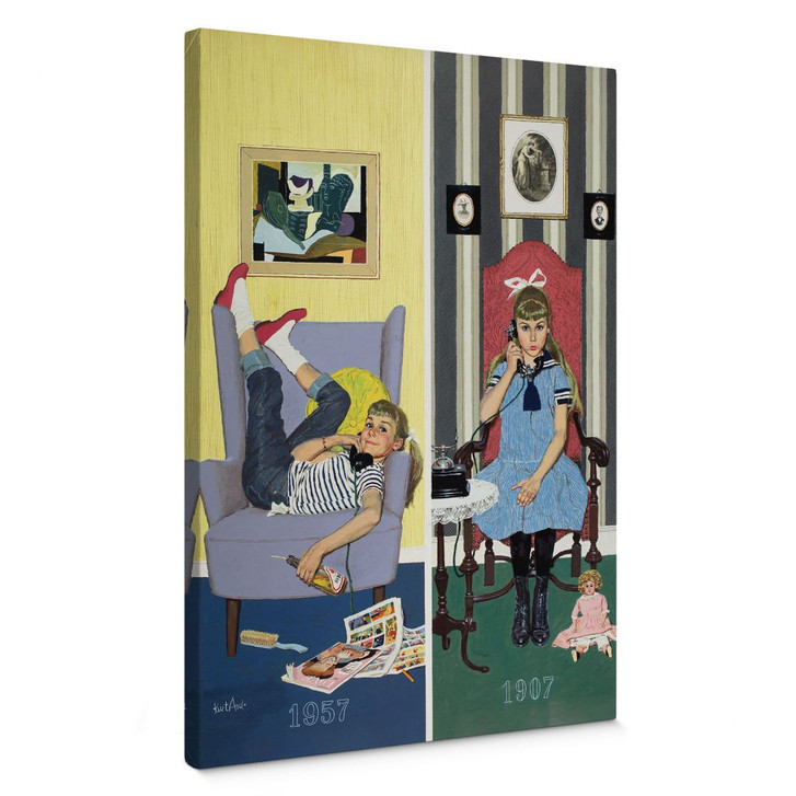 Leinwandbild Kurt Ard - Heute wie damals (1957) - 70x100cm - WA389337