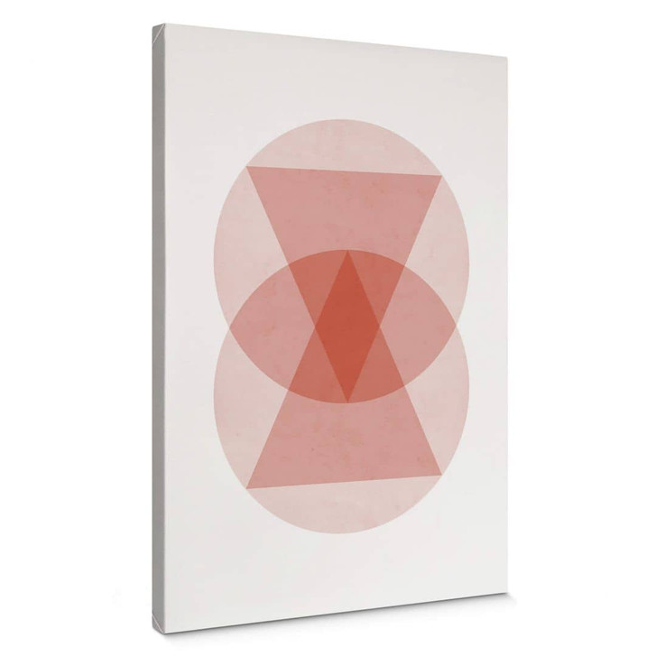 Leinwandbild Nouveauprints - Circles and triangles pink - WA371857