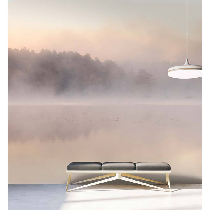 Fototapete See im Wald mit Nebel, Premium Vliestapete von Livingwalls, walls by Patel 3. Avalon 2 - WA327847