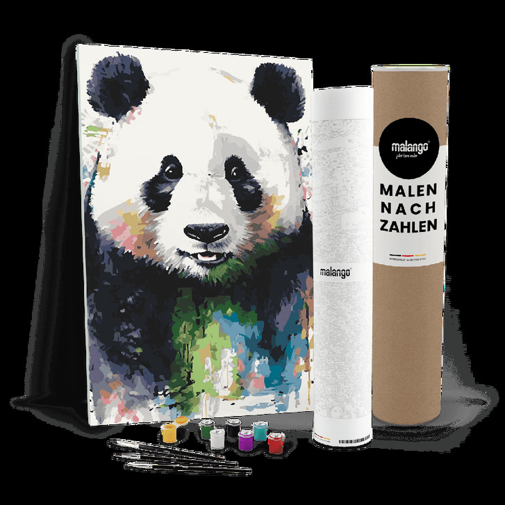 Malen nach Zahlen Leinwandbild - Panda Paula - WA447462