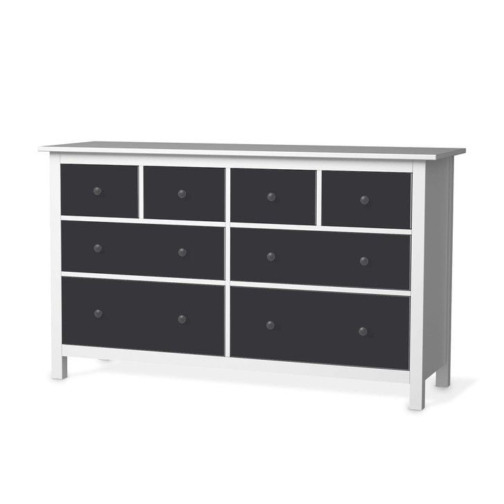 Möbelfolie IKEA Hemnes Kommode 8 Schubladen - Grau Dark - CR114853