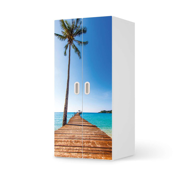 Möbelfolie IKEA Stuva / Fritids Schrank - 2 grosse Türen - Caribbean - CR117809