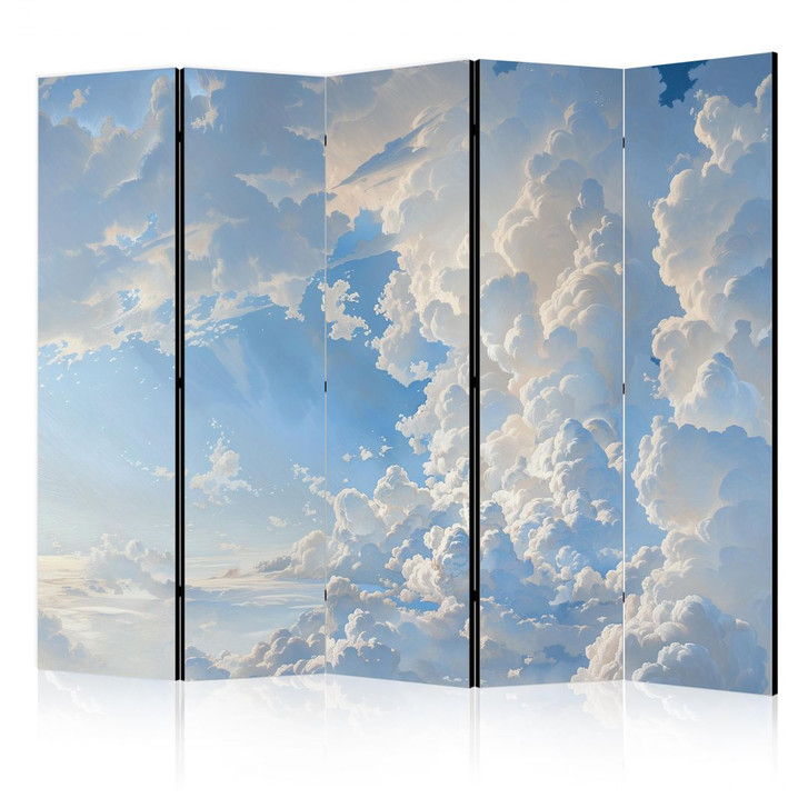 Paravent, Raumteiler freistehend, Trennwand - The Sun Revealing Cloud Secrets: Spectacular Sky Images, 5-teilig - 225 x 172 cm