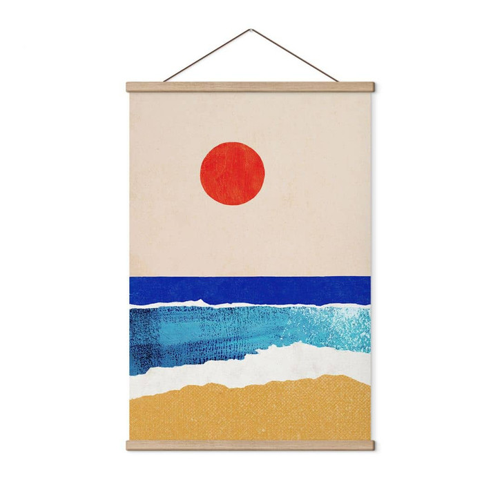 Stoffbild Ruhiger Strand bei Sonnenuntergang - Rivers - WA474298