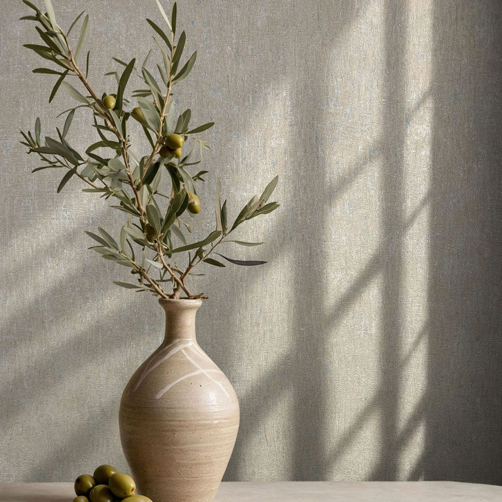 Vliestapete in Beige Betonoptik Uni Modern - WA457154