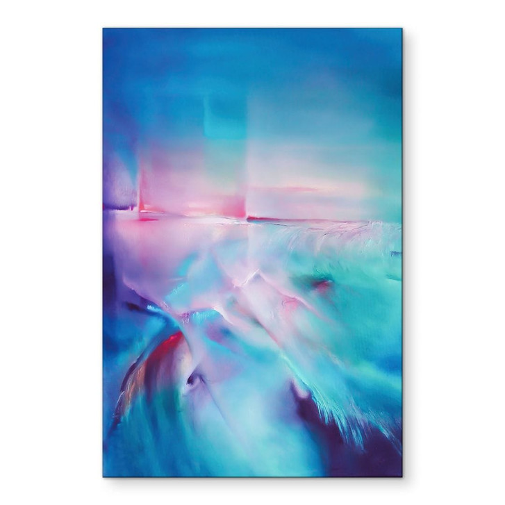 Wandbild Polarlicht in Türkis und Lila - Schmucker - Alu-Dibond - WA492514