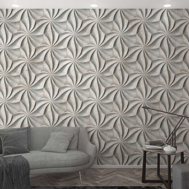 Fototapete in klassischer 3D-Optik Grau ,Grafisch 2.70 x 1.59 m - WA448957