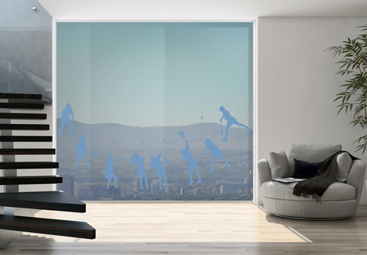 Glasdekor Tennis Aufschlag - CG10361