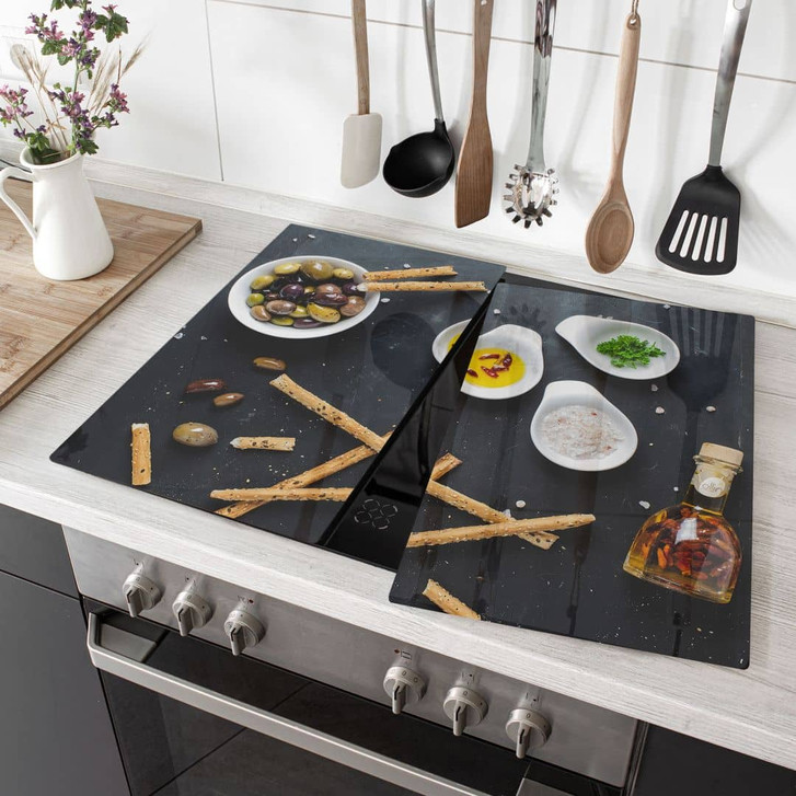 Herdabdeckplatte - Olives and Grissini - WA233077