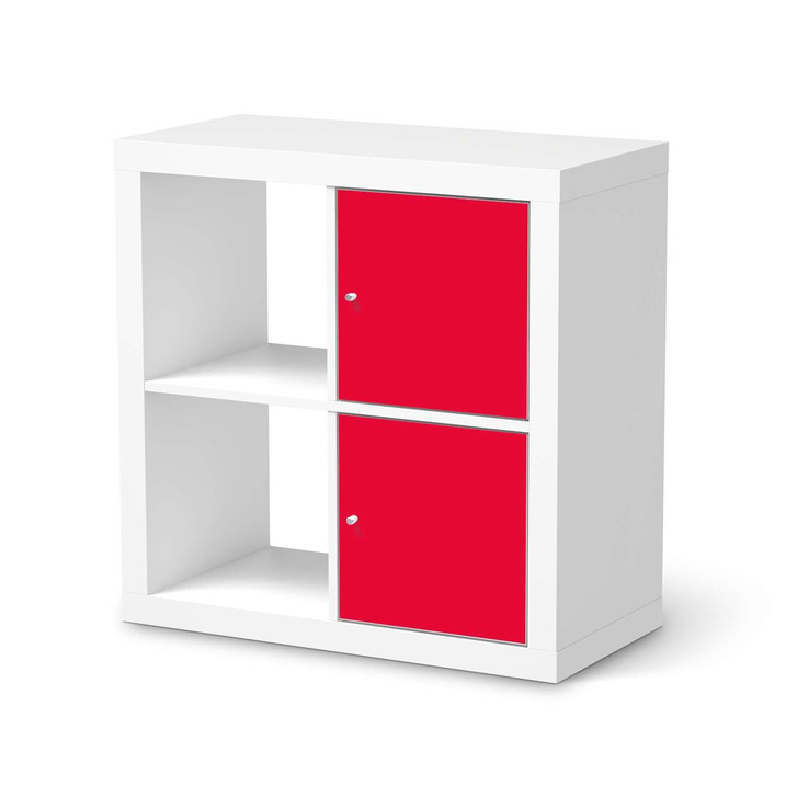 Klebefolie IKEA Expedit Regal 2 Türen (hoch) - Rot Light - CR109417