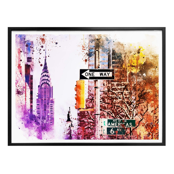 Poster Hugonnard - Watercolour: The Empire State Building - WA280875
