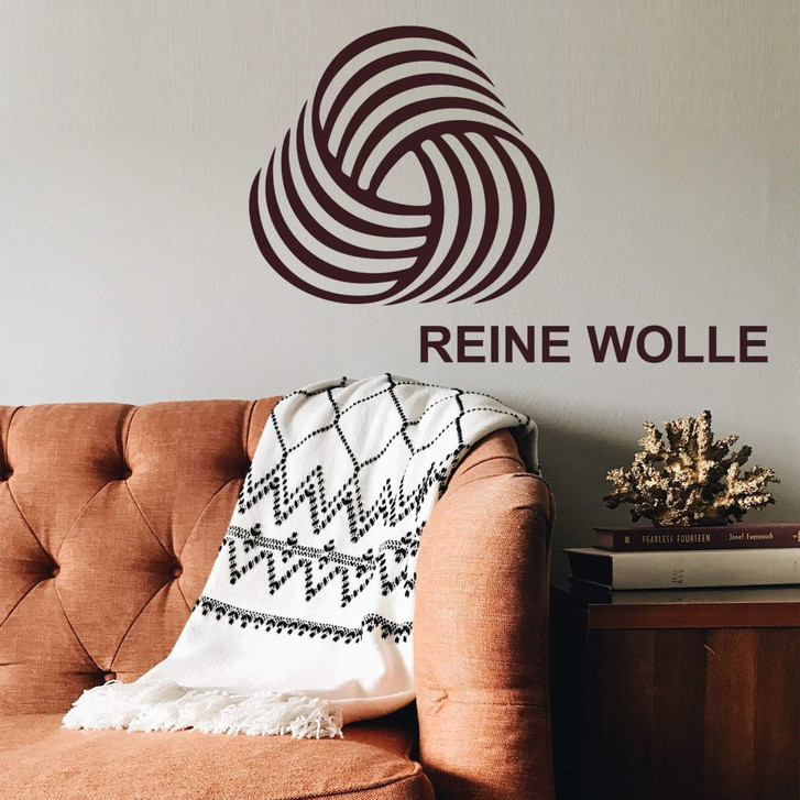 Wandtattoo Wäschezeichen Reine Wolle - WA221757