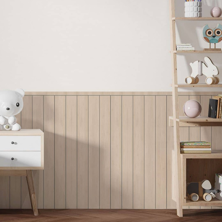 Wandpaneele Wandverkleidung selbstklebend sand mit Maserung - WA429735