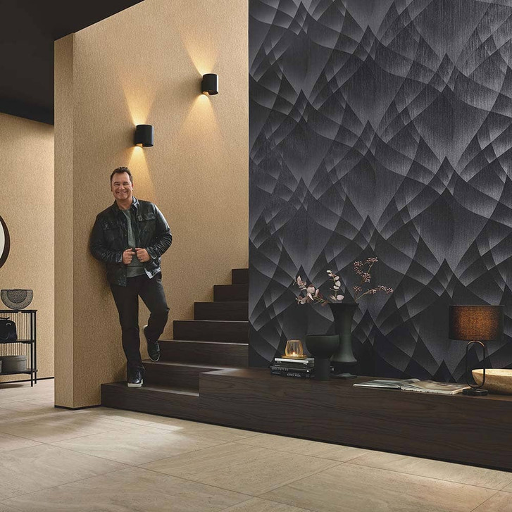 3D Tapete, geometrische Tapete Fashion for Walls 4 von Guido Maria Kretschmer schwarz - WA397650