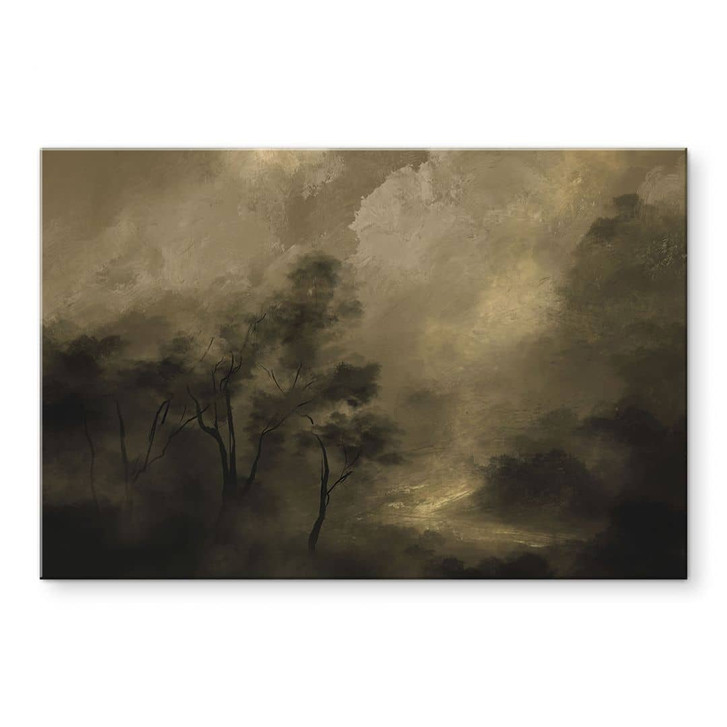 Acrylglasbild Bäume im Nebel der Dämmerung - Hobday - WA456497