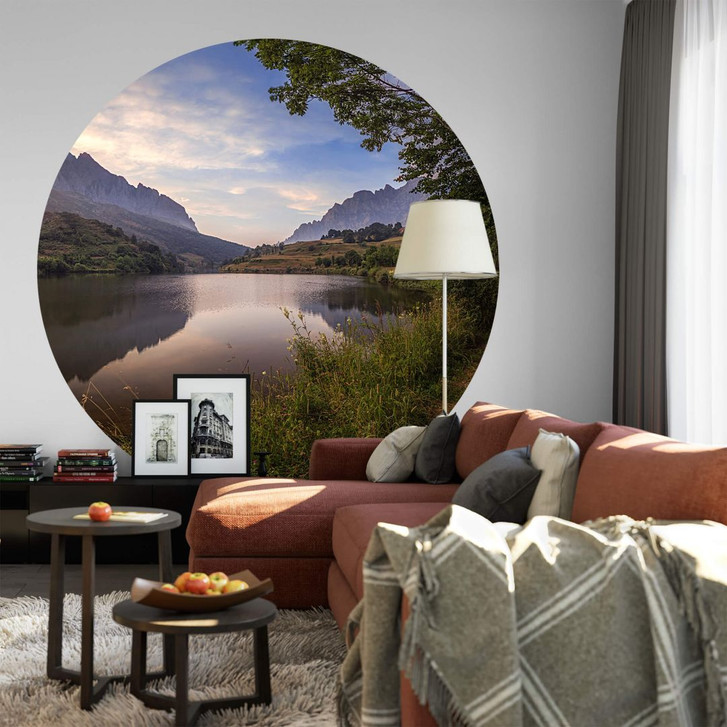 Fototapete Cuadrado - Paradise Pond - Rund - Selbstklebend/Vlies - WA299297