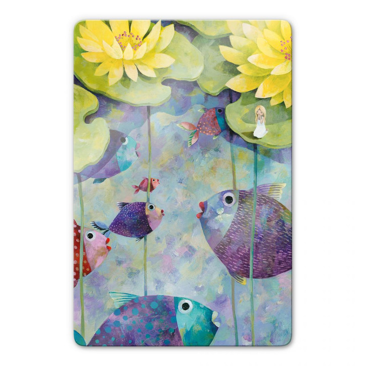 Glasbild Blanz - Gelbe Seerosen - WA120960