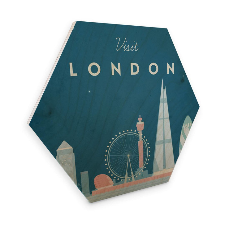 Hexagon - Holz Birke-Furnier Rivers - London - WA263486