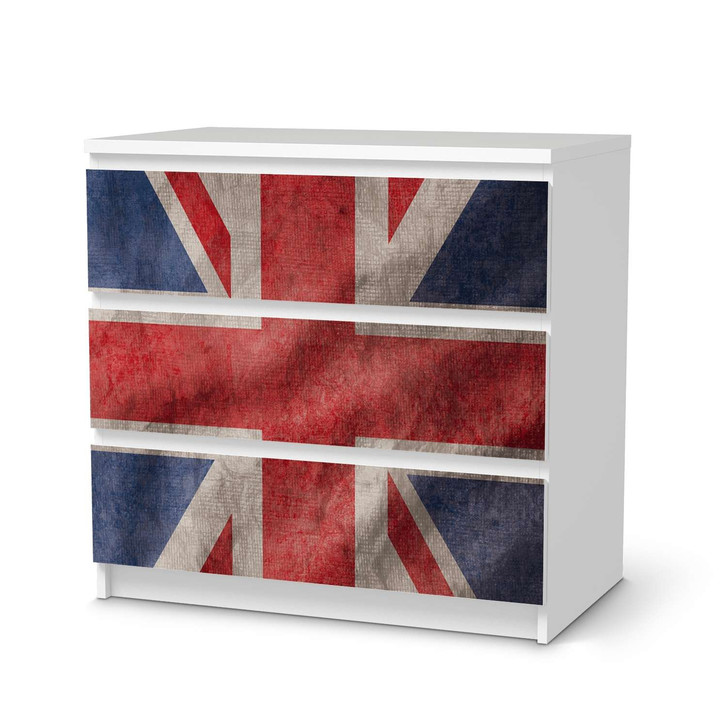 Klebefolie IKEA Malm Kommode 3 Schubladen - Union Jack - CR109898