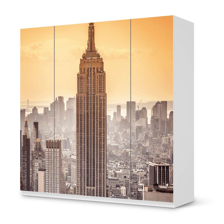 Klebefolie IKEA Pax Schrank 201cm Höhe - 4 Türen - Empire State Building - CR110923