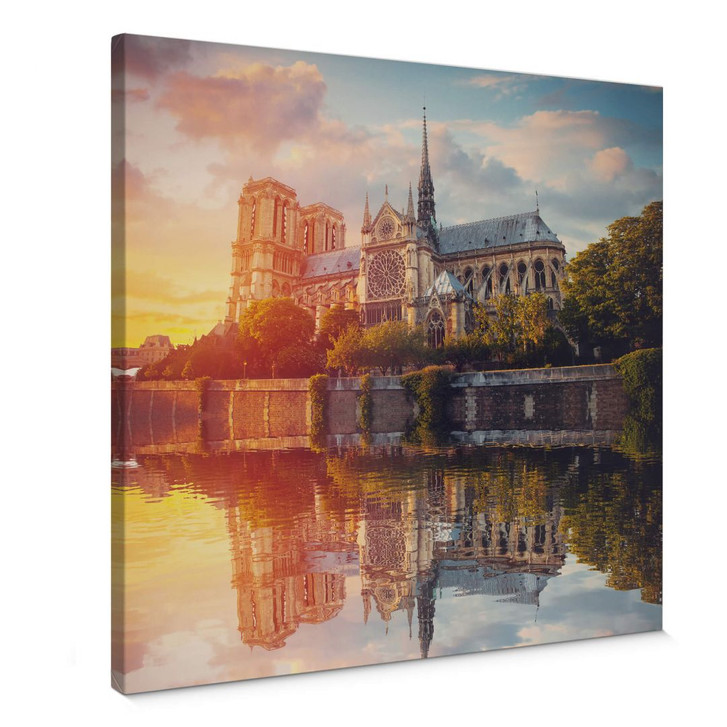 Leinwandbild Notre Dame Paris - Quadratisch - WA307034