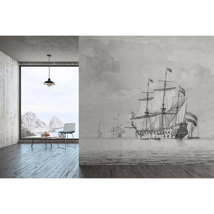 Livingwalls Fototapete Walls by Patel 3 On The Sea 2 grau, schwarz - WA327998