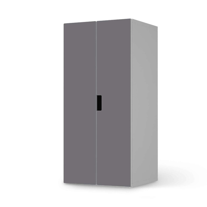 Möbelfolie IKEA Stuva / Malad Schrank - 2 grosse Türen - Grau Light - CR117960