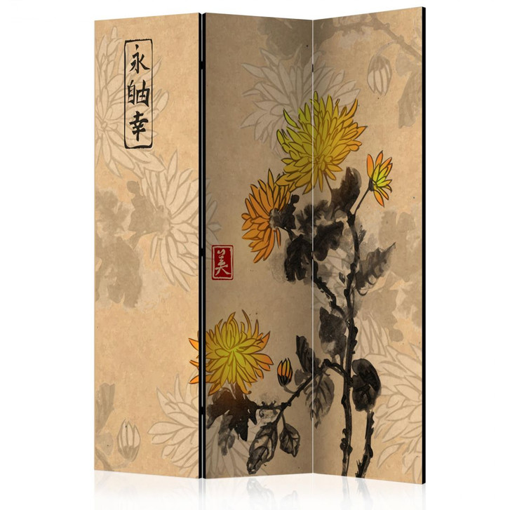 Paravent, Raumteiler freistehend, Trennwand - Weisheitsblumen - WA454173