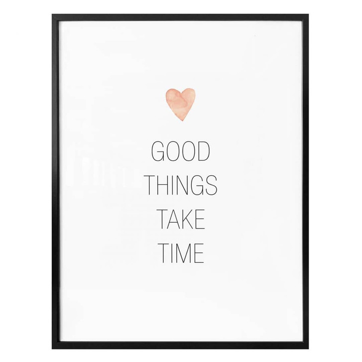 Poster Confetti & Cream - Good things take time - WA337086
