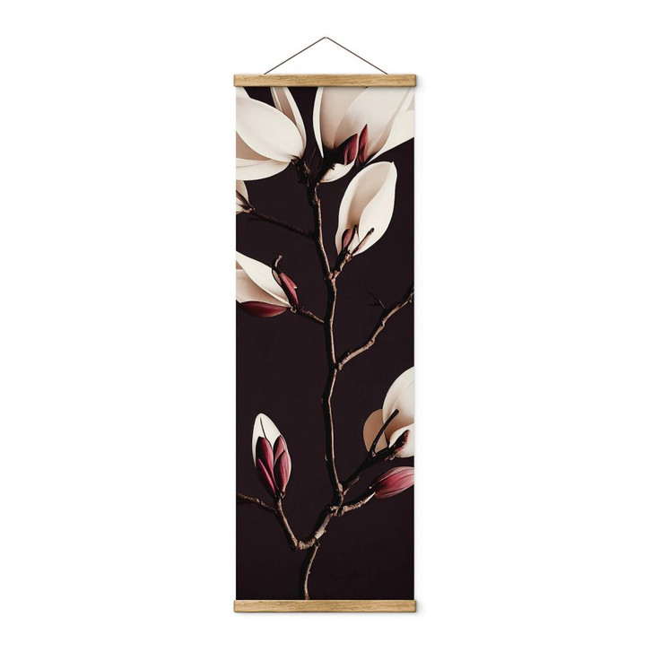 Stoffbild Edle Magnolienblüten - Blumenbanner Panorama - Treechild - WA411422