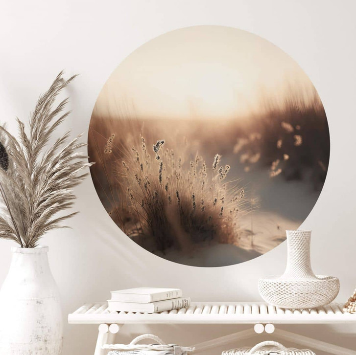 Wandtattoo Treechild - Sonnenuntergang über den Dünen - Rund - WA412883