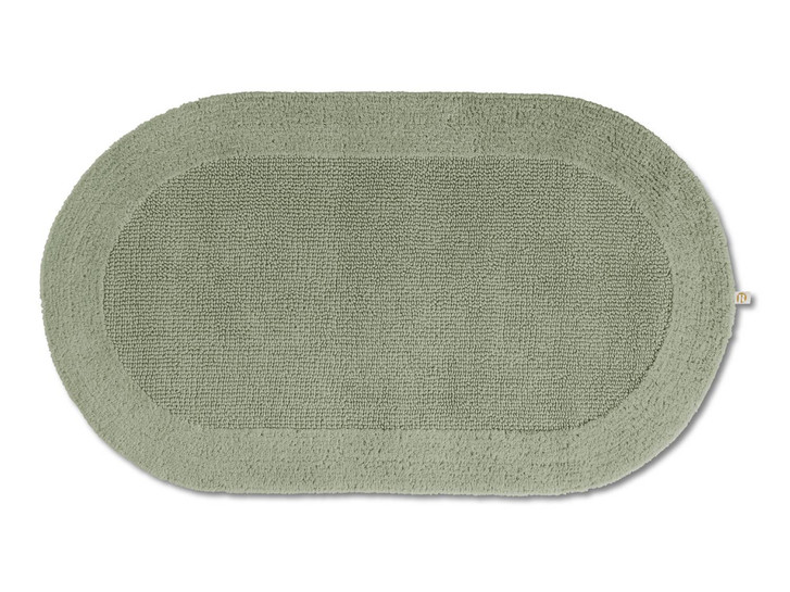 Exquisit Badteppich Oval Wunschmass in Jade 90 - TS446097