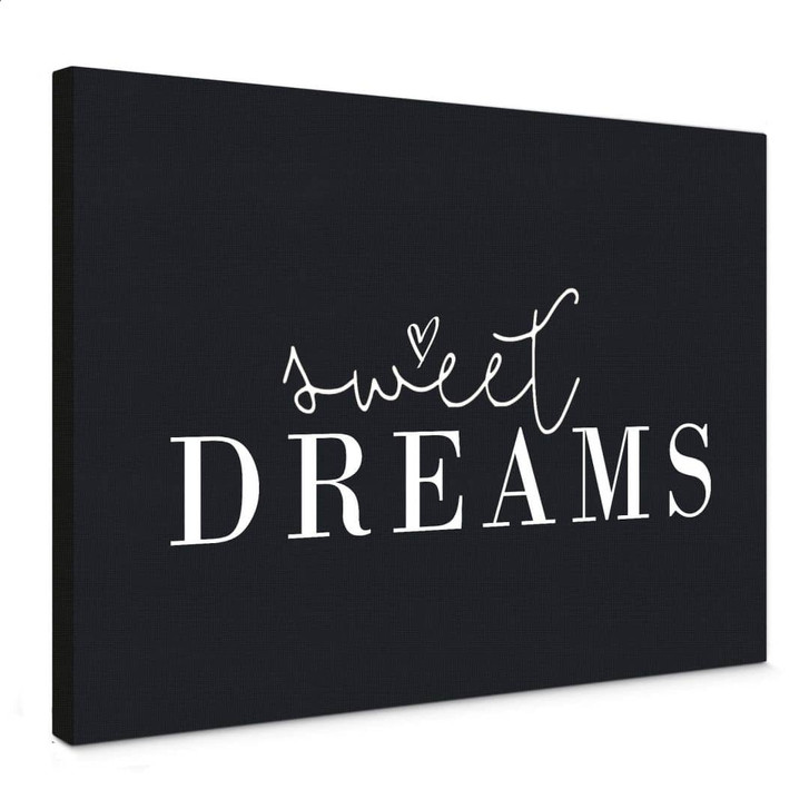 Leinwandbild - Sweet Dreams schwarz-weiss - WA357177