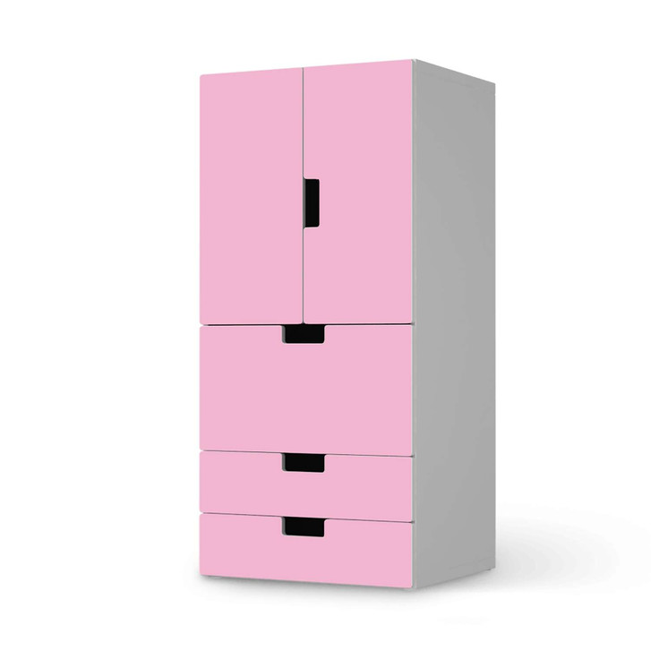 Möbelfolie IKEA Stuva / Malad - 3 Schubladen und 2 kleine Türen - Pink Light - CR117233