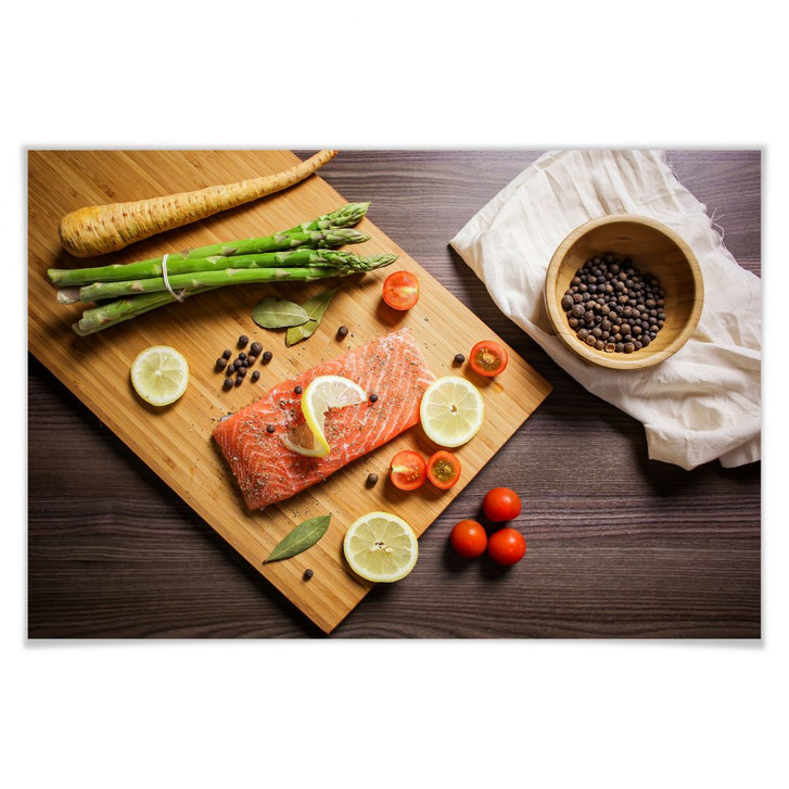 Poster Frischer Lachs - WA160850
