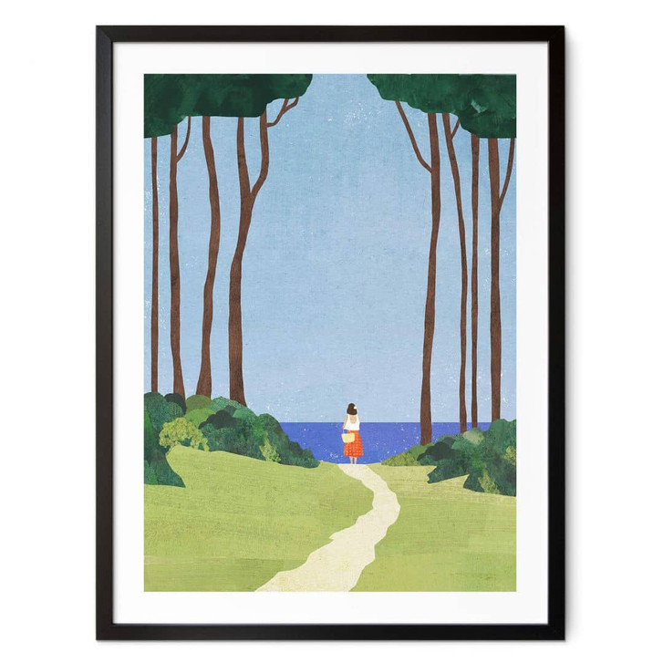 Poster Spaziergang mit Meerblick - Rivers - WA408305
