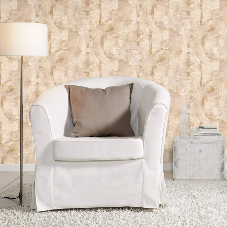 Rasch Vliestapete, Mustertapete Composition dunkelbeige - WA338807