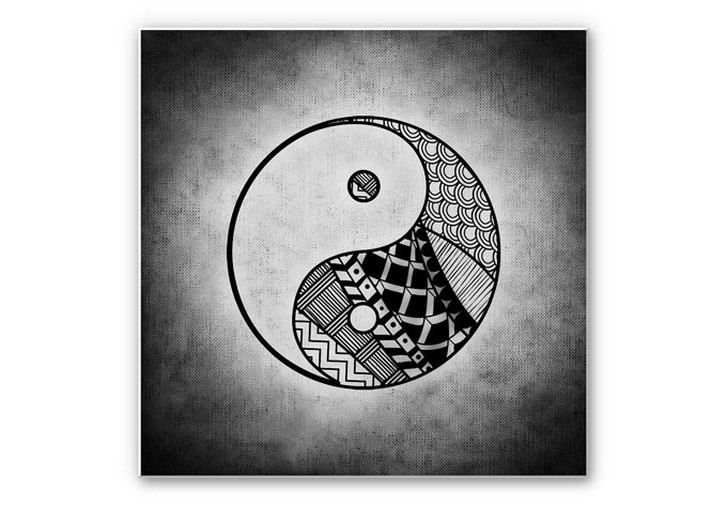 Wandbild Yin und Yang - quadratisch - WA196228