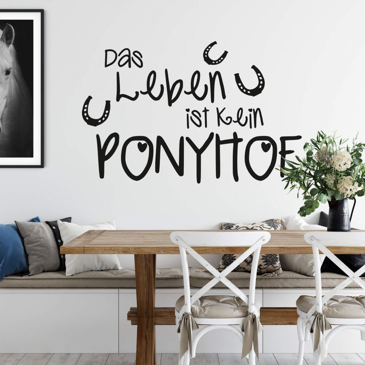 Wandtattoo Das Leben ist kein Ponyhof 1 - WA208003