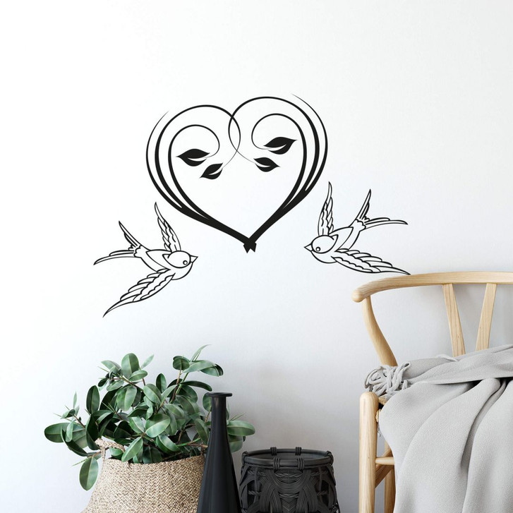 Wandtattoo Flower Heart - WA210375