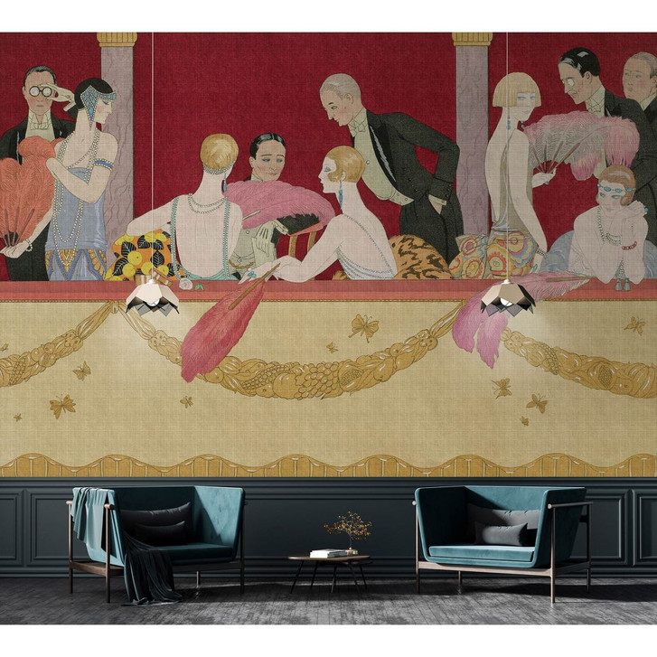 Livingwalls Fototapete Walls by Patel 3 Babylon 2 rot, gelb, rosa, grau, blau - WA327849