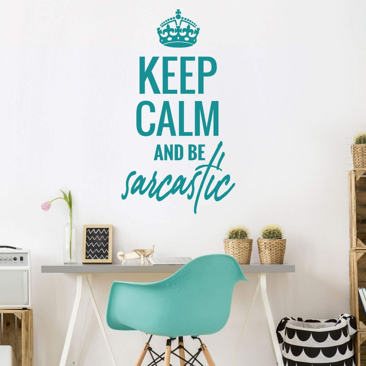 Wandtattoo Keep calm and be sarcastic - WA243028