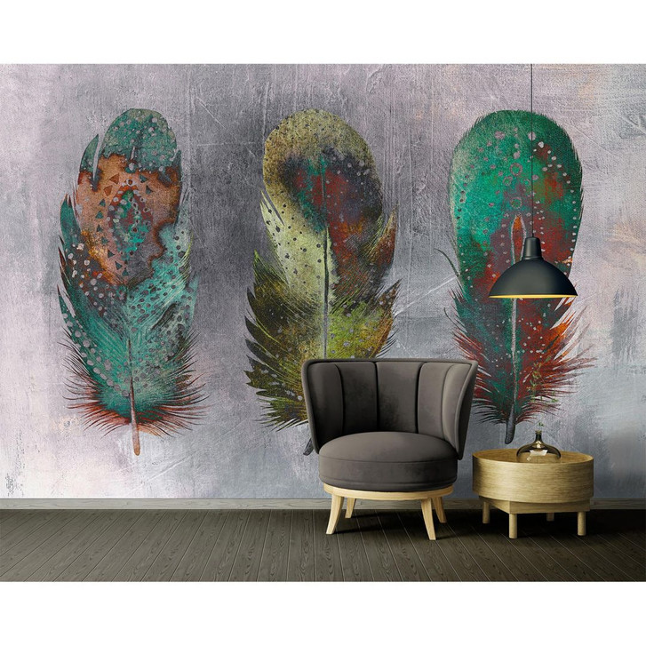 Fototapete Atelier 47 Motley Feather mit Federn - Architects Paper  - WA294837