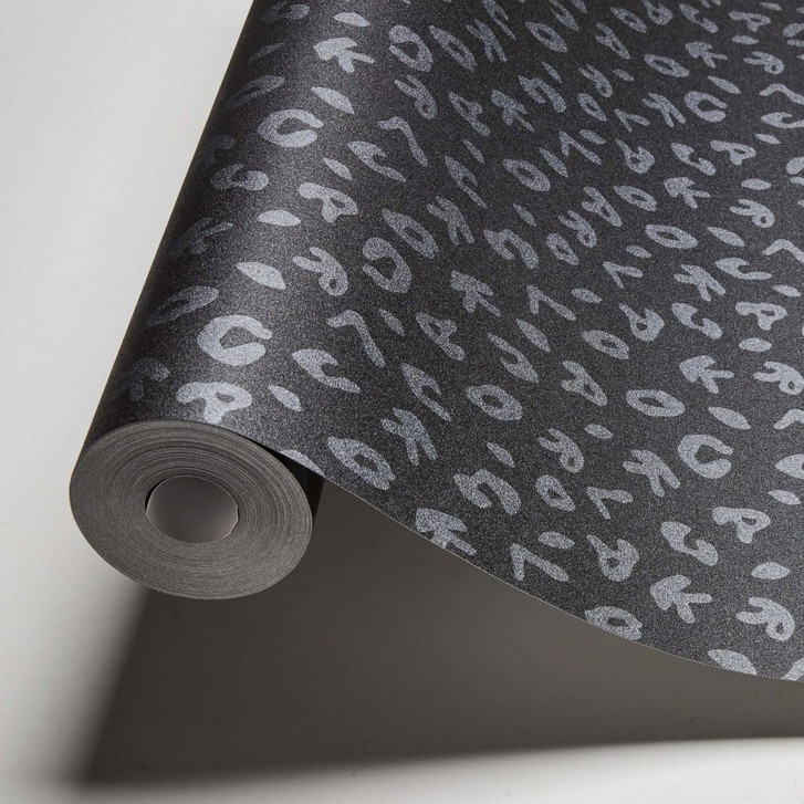 Karl Lagerfeld Wallpaper Vliestapete Leopard grau, metallic, schwarz - WA306658