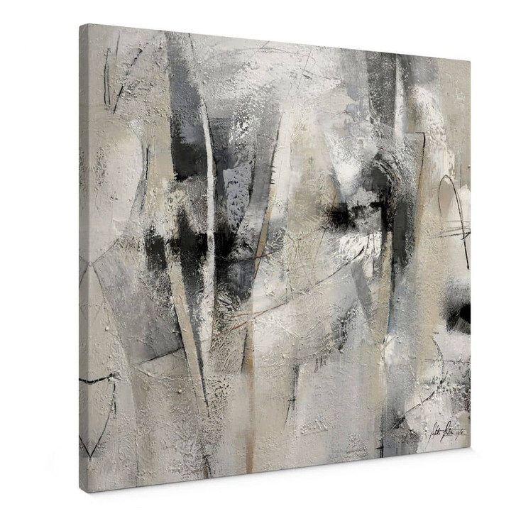 Leinwandbild Abstrakte Landschaft - Fedrau - Quadratisch - WA433020