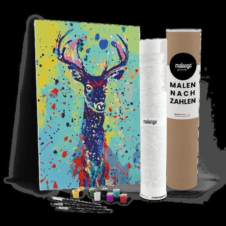 Malen nach Zahlen Leinwandbild - Hirsch Heinrich - WA447062