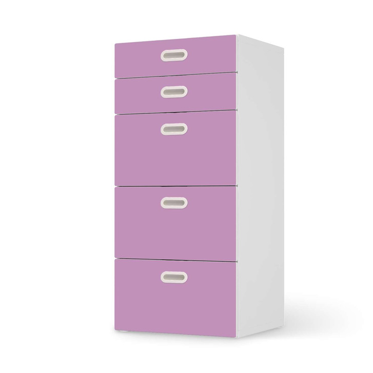 Möbel Klebefolie IKEA Stuva / Fritids Kommode - 5 Schubladen - Flieder Light - CR113962