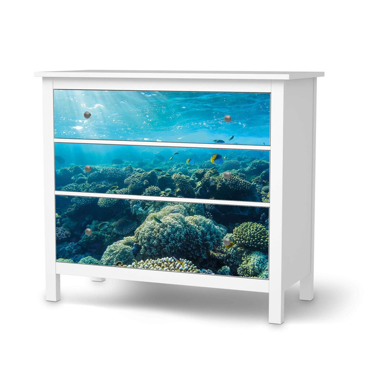 Möbelfolie IKEA Hemnes Kommode 3 Schubladen - Underwater World - CR114806