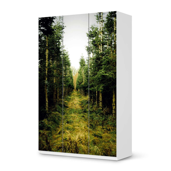 Möbelfolie IKEA Pax Schrank 236cm Höhe - 3 Türen - Green Alley - CR118595