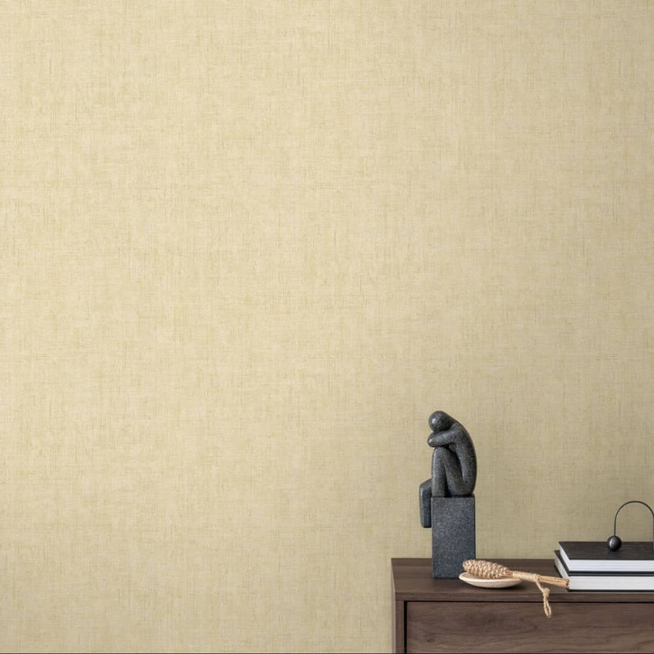 Strukturtapete Textil-Optik Leinenbeige - Dezente Vliestapete modern - WA480130